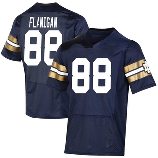 James Flanigan Premier Navy Men's Notre Dame Fighting Irish Replica 2021 Shamrock Series Football Jersey