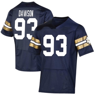 Jared Dawson Premier Navy Men's Notre Dame Fighting Irish Replica 2021 Shamrock Series Football Jersey