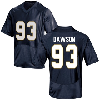 Jared Dawson Replica Navy Blue Men's Notre Dame Fighting Irish Football Jersey