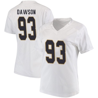 Jared Dawson Replica White Women's Notre Dame Fighting Irish Football Jersey