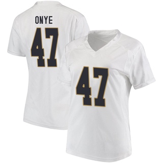 Jason Onye Game White Women's Notre Dame Fighting Irish Football Jersey