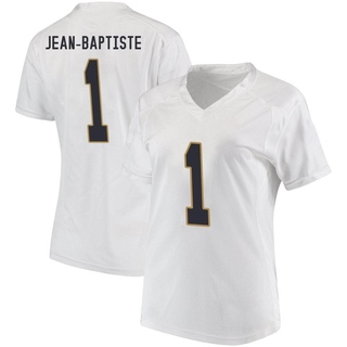 Javontae Jean-Baptiste Game White Women's Notre Dame Fighting Irish Football Jersey