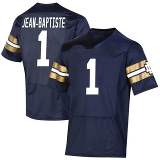Javontae Jean-Baptiste Premier Navy Youth Notre Dame Fighting Irish Replica 2021 Shamrock Series Football Jersey