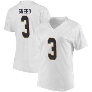 Jaylen Sneed Replica White Women's Notre Dame Fighting Irish Football Jersey