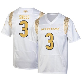 Jaylen Sneed Replica White Youth Notre Dame Fighting Irish 2022 Shamrock Series Jersey