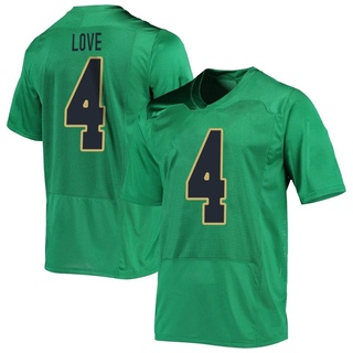 Jeremiyah Love Replica Green Youth Notre Dame Fighting Irish Football Jersey