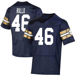Jerry Rullo Premier Navy Men's Notre Dame Fighting Irish Replica 2021 Shamrock Series Football Jersey
