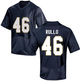 Jerry Rullo Replica Navy Blue Youth Notre Dame Fighting Irish Football Jersey