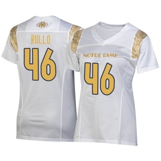 Jerry Rullo Replica White Women's Notre Dame Fighting Irish 2022 Shamrock Series Jersey
