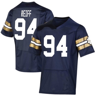 Joe Reiff Premier Navy Youth Notre Dame Fighting Irish Replica 2021 Shamrock Series Football Jersey