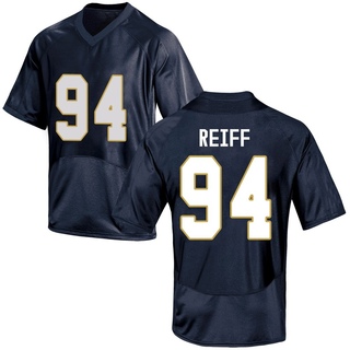 Joe Reiff Replica Navy Blue Youth Notre Dame Fighting Irish Football Jersey
