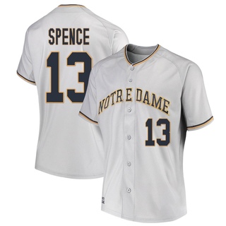 Joey Spence Replica Gray Women's Notre Dame Fighting Irish Performance Baseball Jersey