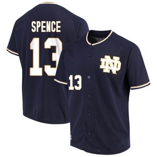 Joey Spence Replica Navy Men's Notre Dame Fighting Irish Performance Baseball Jersey