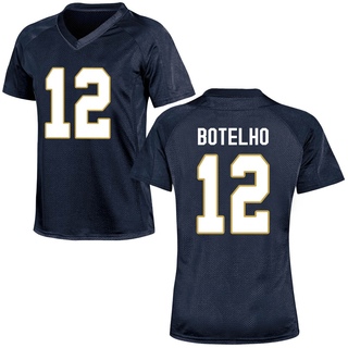 Jordan Botelho Game Navy Blue Women's Notre Dame Fighting Irish Football Jersey