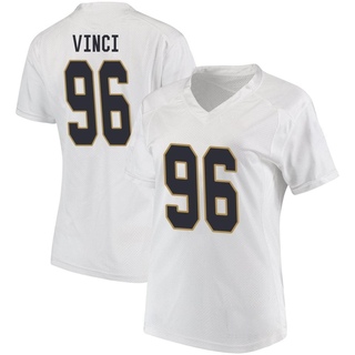 Joseph Vinci Game White Women's Notre Dame Fighting Irish Football Jersey