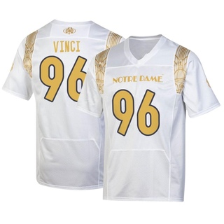 Joseph Vinci Replica White Youth Notre Dame Fighting Irish 2022 Shamrock Series Jersey