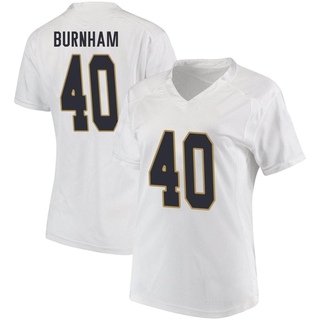 Joshua Burnham Game White Women's Notre Dame Fighting Irish Football Jersey