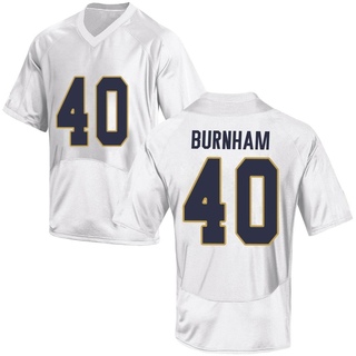Joshua Burnham Game White Youth Notre Dame Fighting Irish Football Jersey