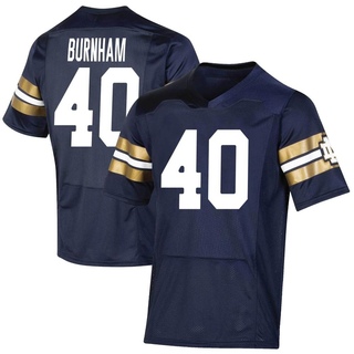Joshua Burnham Premier Navy Youth Notre Dame Fighting Irish Replica 2021 Shamrock Series Football Jersey