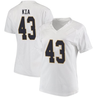 Kahanu Kia Game White Women's Notre Dame Fighting Irish Football Jersey