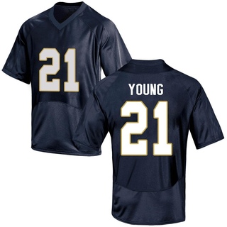 Kedren Young Game Navy Blue Youth Notre Dame Fighting Irish Football Jersey