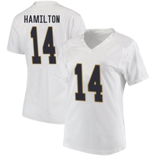 Kyle Hamilton Game White Women's Notre Dame Fighting Irish Football Jersey