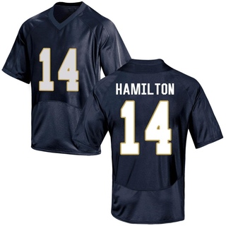 Kyle Hamilton Replica Navy Blue Men's Notre Dame Fighting Irish Football Jersey