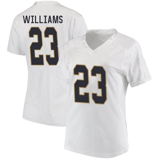 Kyren Williams Game White Women's Notre Dame Fighting Irish Football Jersey