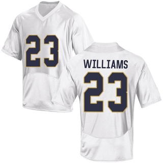 Kyren Williams Game White Youth Notre Dame Fighting Irish Football Jersey