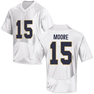 Leonard Moore Replica White Youth Notre Dame Fighting Irish Football Jersey