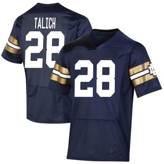 Luke Talich Premier Navy Youth Notre Dame Fighting Irish Replica 2021 Shamrock Series Football Jersey