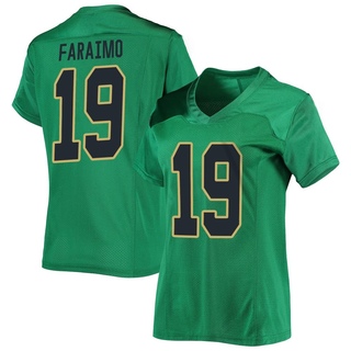Madden Faraimo Replica Green Women's Notre Dame Fighting Irish Football Jersey
