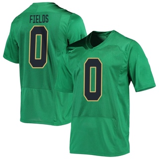 Malachi Fields Replica Green Youth Notre Dame Fighting Irish Football Jersey
