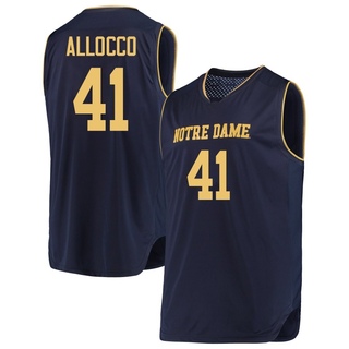 Matt Allocco Replica Gold Men's Notre Dame Fighting Irish Navy/ Basketball Jerseys