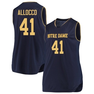 Matt Allocco Replica Gold Women's Notre Dame Fighting Irish Navy/ Basketball Jerseys