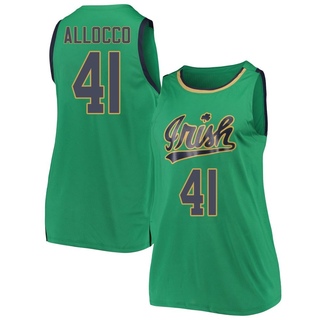 Matt Allocco Replica Green Women's Notre Dame Fighting Irish Kelly Basketball Jerseys