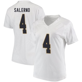 Matt Salerno Replica White Women's Notre Dame Fighting Irish Football Jersey