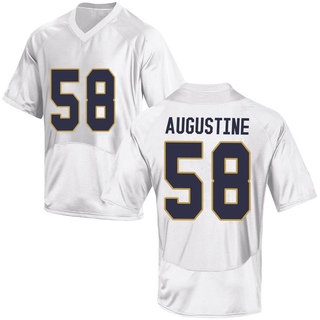 Matty Augustine Game White Men's Notre Dame Fighting Irish Football Jersey