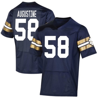 Matty Augustine Premier Navy Youth Notre Dame Fighting Irish Replica 2021 Shamrock Series Football Jersey