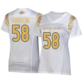 Matty Augustine Replica White Women's Notre Dame Fighting Irish 2022 Shamrock Series Jersey