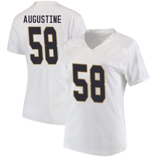Matty Augustine Replica White Women's Notre Dame Fighting Irish Football Jersey