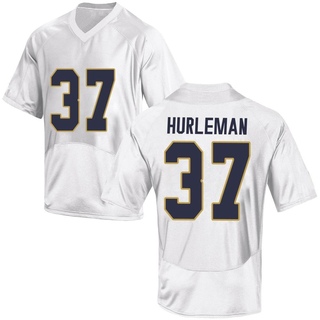 Max Hurleman Game White Youth Notre Dame Fighting Irish Football Jersey