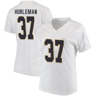 Max Hurleman Replica White Women's Notre Dame Fighting Irish Football Jersey
