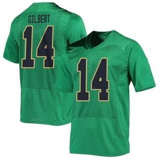 Micah Gilbert Replica Green Men's Notre Dame Fighting Irish Football Jersey