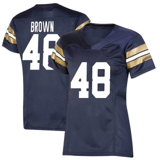 Mickey Brown Premier Brown Women's Notre Dame Fighting Irish Replica Navy 2021 Shamrock Series Football Jersey
