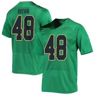 Mickey Brown Replica Green Youth Notre Dame Fighting Irish Football Jersey