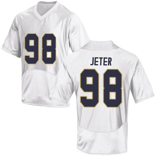 Mitch Jeter Game White Men's Notre Dame Fighting Irish Football Jersey