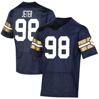 Mitch Jeter Premier Navy Youth Notre Dame Fighting Irish Replica 2021 Shamrock Series Football Jersey