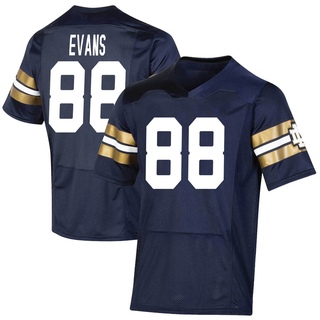 Mitchell Evans Premier Navy Men's Notre Dame Fighting Irish Replica 2021 Shamrock Series Football Jersey