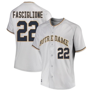 Peter Fasciglione Replica Gray Women's Notre Dame Fighting Irish Performance Baseball Jersey